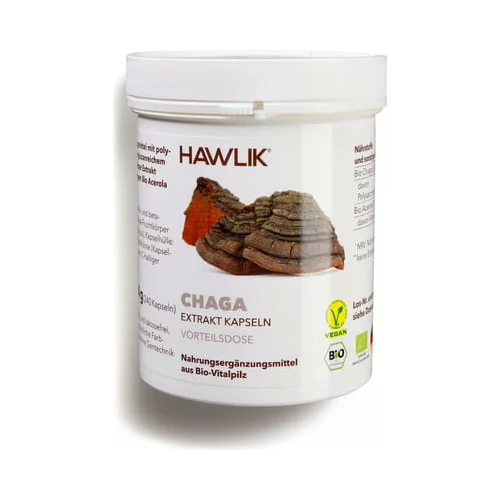 Hawlik bio Chaga ekstrakt - kapsule - 240 kaps.