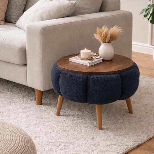 Atelier Del Sofa Papatya - Anthracite Anthracite Side Table Cene
