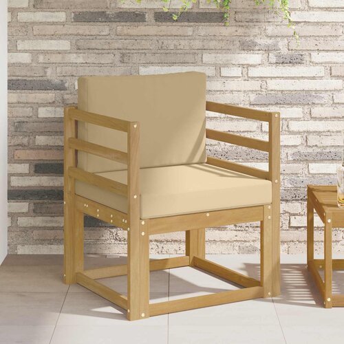  2 Komad Set vanjskih sofa Poliester Bijela i Bež Cijene