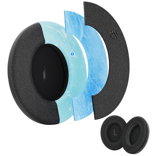 INF Združljive nadomestne ušesne blazinice za slušalke Bose QC45/QC35 (2 kosa) Black, (5000090533) Cene