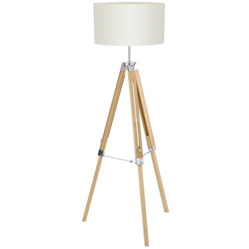 Eglo Lantada podna lampa E27, 106-143 cm, prirodno drvo/bež, 94324 Slike