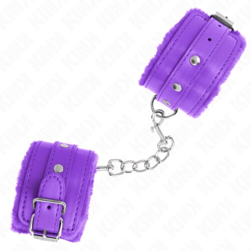Kink Okovi Za Zapestje Premiuim Fur Lined Purple Cene