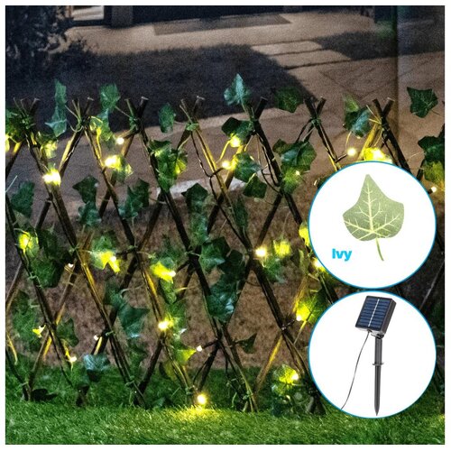 Aigostar LED solarni niz 56xLED/2x0,4m IP65 topla bela ivy Cene