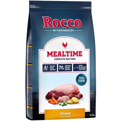 Rocco 10 kg + 2 kg gratis! 12 kg Mealtime suha hrana - Piletina