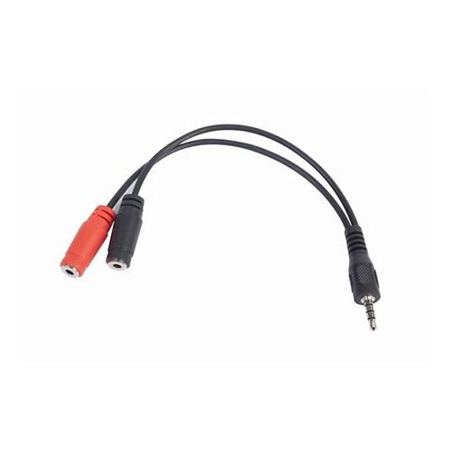 Gembird audio adapter za slušalice 3,5mm 4pin to 2x 3,5 mm 3pin (mic/slušalice), CCA-417 Cene