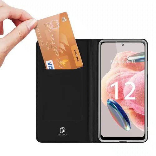 Dux ducis Skin Pro &amp;ndash; preklopna torbica za Xiaomi Redmi Note 12 4G črna Slike