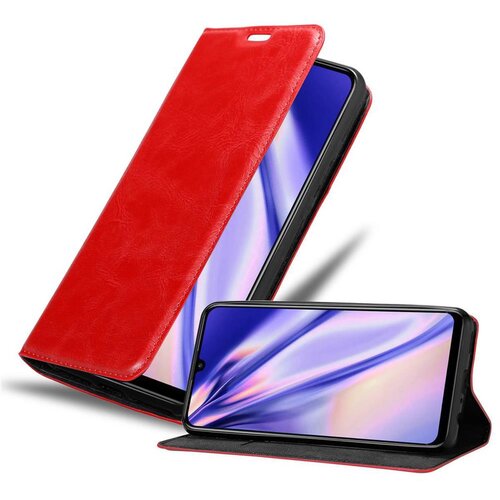 Cadorabo Ohi&scaron;je, združljivo z Huawei P SMART 2020 v rdeče jabolko - Za&scaron;čitni ovitek z magnetnim zapiranjem, stoječo funkcijo in režo za kartice, (20558113) Cene