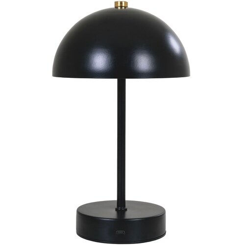 House Nordic Sijajno črna LED namizna svetilka (vi&amp;scaron;ina 25 cm) Holt &amp;ndash; Slike