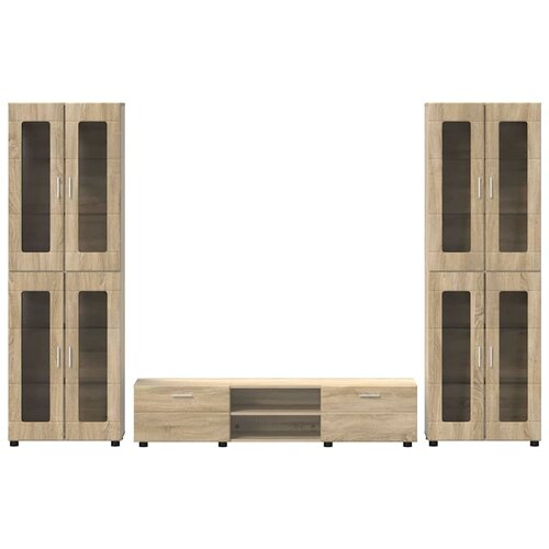  Set TV komoda FLORIN 3 kom. Sonoma hrast Konstruirano drvo Slike