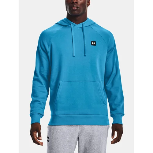 Under Armour Sweatshirt UA Rival Fleece Hoodie-BLU - Men's