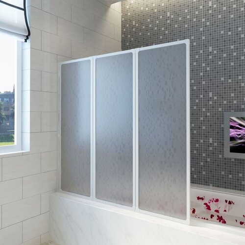 VidaXL 3 Sklopivog paravana za kade 141 x 132 cm Slike
