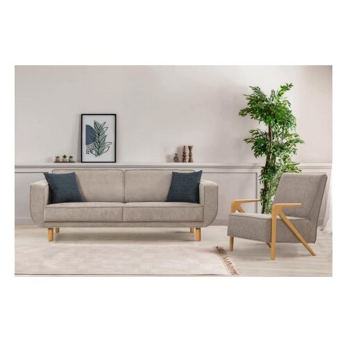 Atelier Del Sofa sofa i fotelja Larus Wood Set Oak Grey Cene