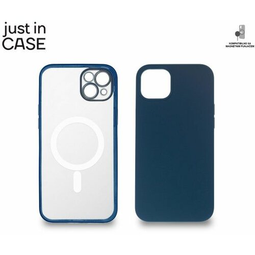 Just In Case 2u1 Extra case MAG MIX PLUS paket PLAVI za iPhone 14 Plus Slike