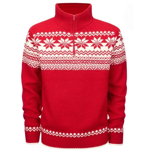 Brandit Moški pulover Troyer Norweger, Rdeča