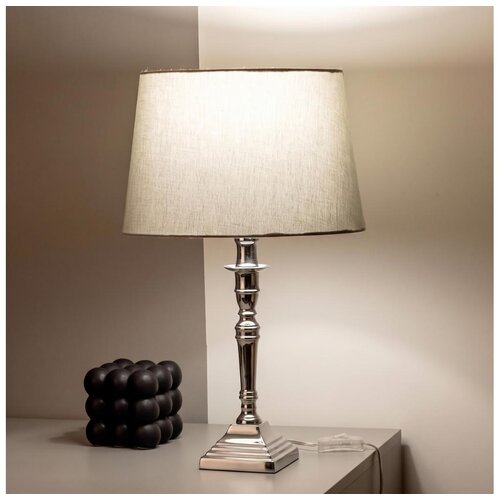 Brilagi Stona lampa CERIA 1xE27/60W/230V prečnik 30 cm srebrna/siva Slike