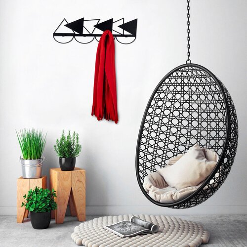 Lessentiel Maison zIdna ve&amp;scaron;alica Triangle, 60x18cm, Crna Slike