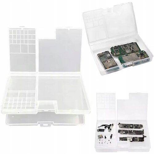 Rosfix DVONIVOJSKI ORGANIZATOR ZA KOMPONENTE &ndash; PROZOREN, PP MATERIAL, 180&times;115&times;35 MM, 150 G | ZA ELEKTRONIKO, (5000036410) Cene