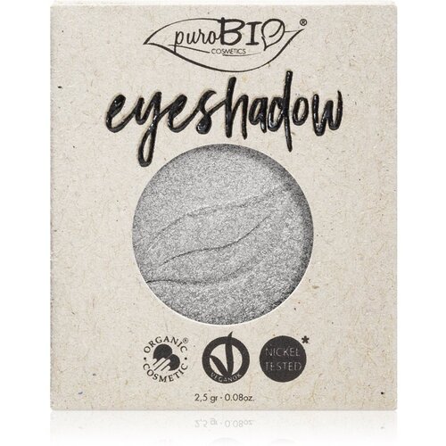 PuroBIO cosmetics Compact senčilo za veke REFILL - 23 Argento (svetleča) REFIL Slike