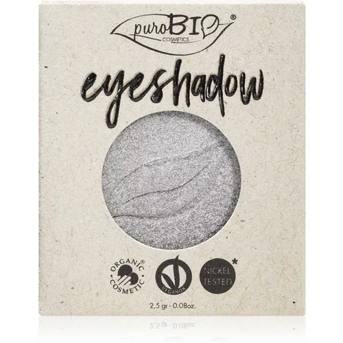 puroBIO cosmetics Kompaktno sjenilo za oči REFILL - 23 Argento (svetljucava) REFILL