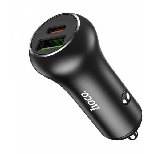 Hoco avtopolnilec Z38 adapter 2xUSB 38W 3,0 qc - črn Slike
