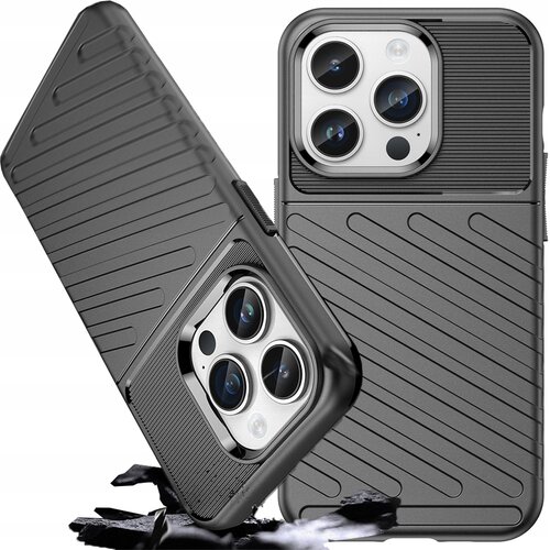 HURTEL THUNDER CASE ETUI OBUDOWA POKROWIEC FUTERAŁ DO IPHONE 14 PRO MAX CZARNY, (21899724) Cene