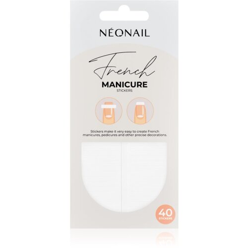 NeoNail French Manicure Stickers Naljepnice za nokte tip 02 40 kom Slike