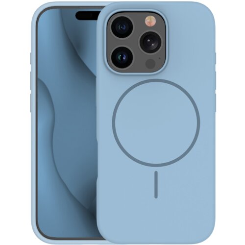 Onasi Mat Liquid silikonski ovitek z MagSafe za iPhone 17 Pro Max - svetlo moder Cene