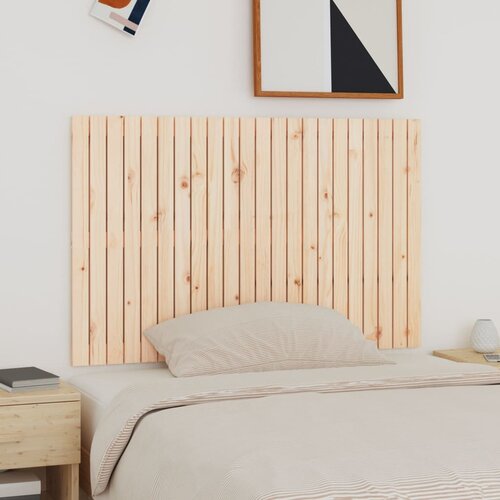 vidaXL Stensko posteljno vzglavje 140x3x90 cm trdna borovina Cene