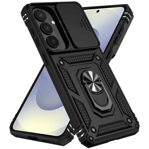 SUNSKY Hybrid Armor ovitek za Samsung S26 Plus, Črn Slike