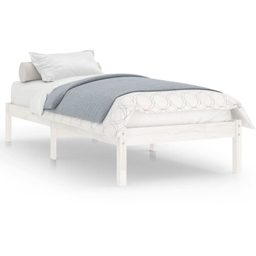 Okvir za krevet od masivne borovine bijeli 100 x 200 cm Slike