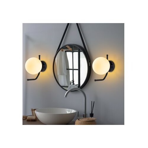 Opviq vall lamp zidna crna lampa faruk 13727 Slike