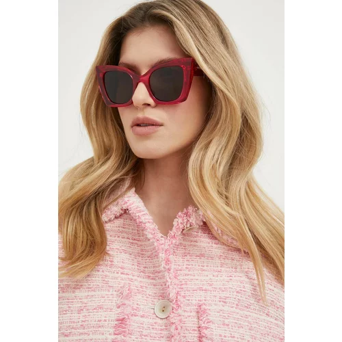 Saint Laurent Sončna očala ženski, roza barva