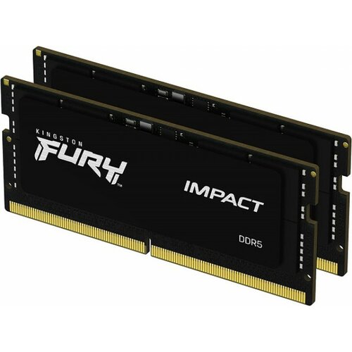 Kingston DDR5 64GB (2x32GB) so-dimm 4800MHz [fury impact], non-ecc unbufferd, CL38 1.1V, 262-pin 2Rx8, memory kit Slike