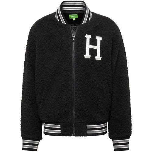 Huf Prehodna jakna 'VARSITY' črna / bela Cene