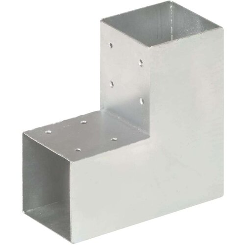 Spojnik za stupove u L-obliku od pocinčanog metala 91 x 91 mm Slike