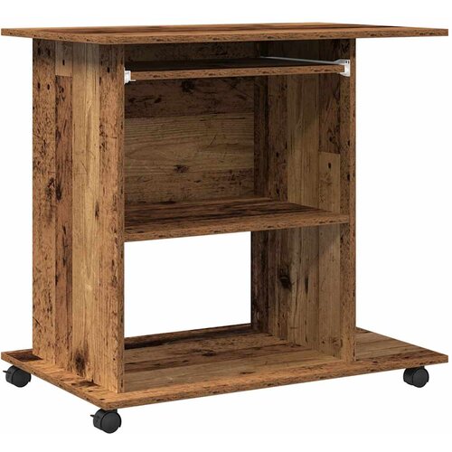 Maison Chic Računalniška miza - pisarniška miza iz starega lesa 80x50x75 cm Inženirski les, (21785613) Cene
