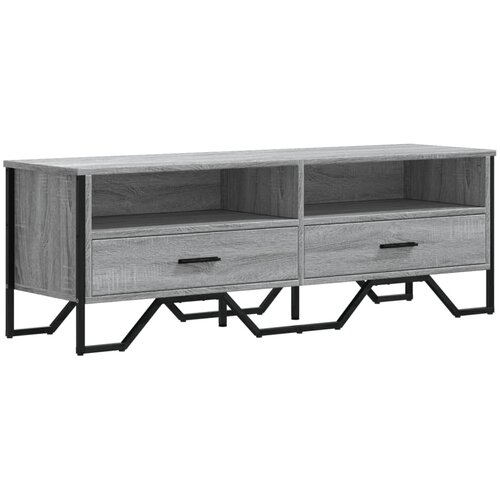 Maison Chic TV omarica - TV enota - Televizijska omarica siva sonoma 122x34x41 cm iverna plo&amp;scaron;ča, (21699309) Slike