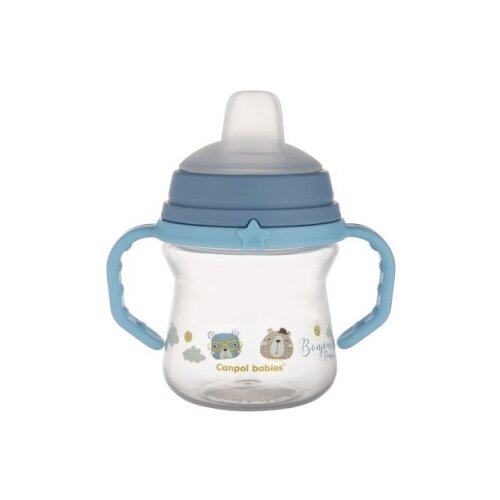 Canpol babies solja bonjour paris 150ml sa silikonskim kljunom (56/612) - blue ( 56/612_blu ) Slike