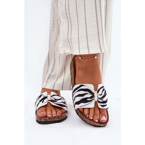 Boto Women's Cork Platform Slippers Zebra Mevuna Cene