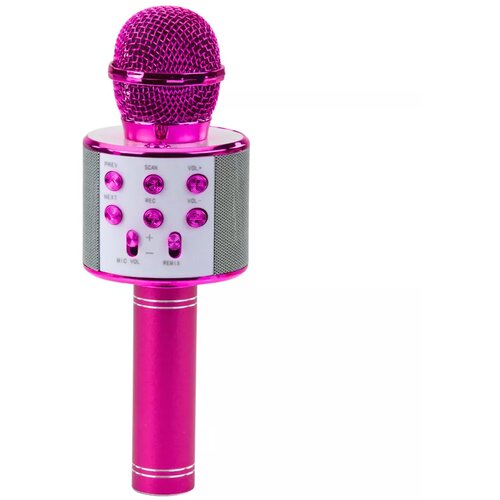  Brezžični karaoke mikrofon z Bluetooth zvočnikom roza Cene