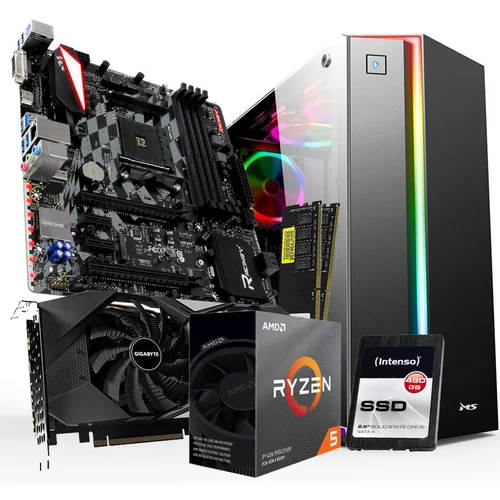  GNC GAMER T-REX RYZEN 5 3600 4.2GHz, MB X470GTQ, 16 GB 2666MHz, SSD 480GB, GeForce RTX™ 2060 WINDFORCE OC 12G, 500W,METROPOLIS PRO gaming kućište, R