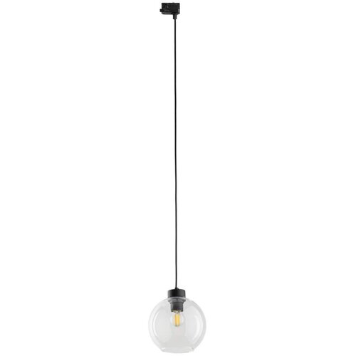  Luster na sajli za 3-fazni šinski sistem CUBUS 1xE27/15W/230V crna/prozirna Cene