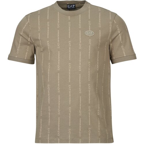 Ea7 Emporio Armani TRAIN GRAPHIC SERIES TEE SS MONOGRAM PRINTED Bež Cijene