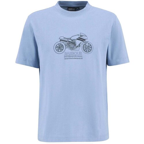 Barbour Topher Motorbike T-Shirt Cool Blue Plava Cijene