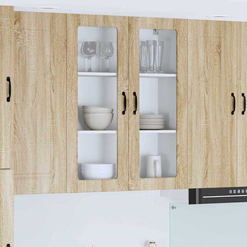 vidaXL Stenska kuhinjska omarica z vrati sonoma hrast 80 x 31 x 100 cm Cene