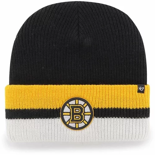 47 Brand Kapa NHL Boston Bruins črna barva