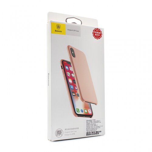 Baseus maska original lsr za iphone x roze Slike