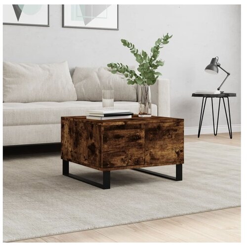 vidaXL Stolić za kavu boja hrasta 55 x 55 x 36 5 cm konstruirano drvo Cene