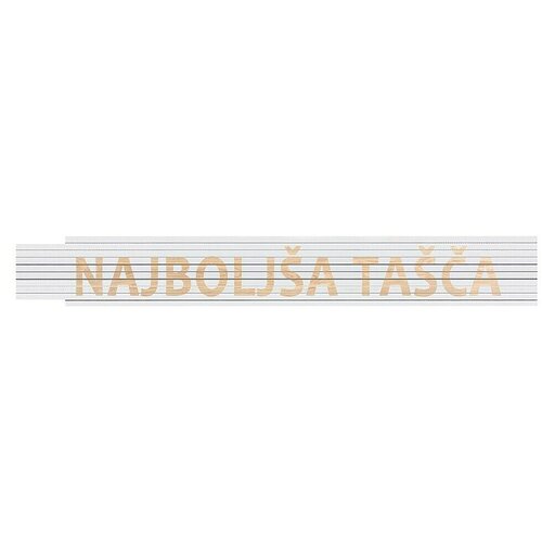 HEKA Zložljivi meter (Dolžina: 2 m, Bela, Natis: NAJBOLJŠA TAŠČA) Cene