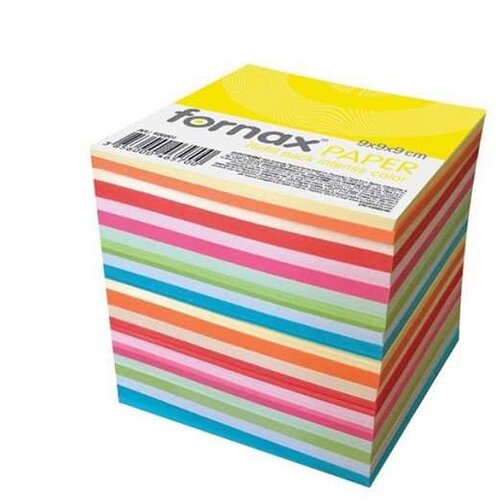 Fornax Blok za beleške 9x9cm 900 lista, lajmovan, 406001 sortirano, 10 boja Cene